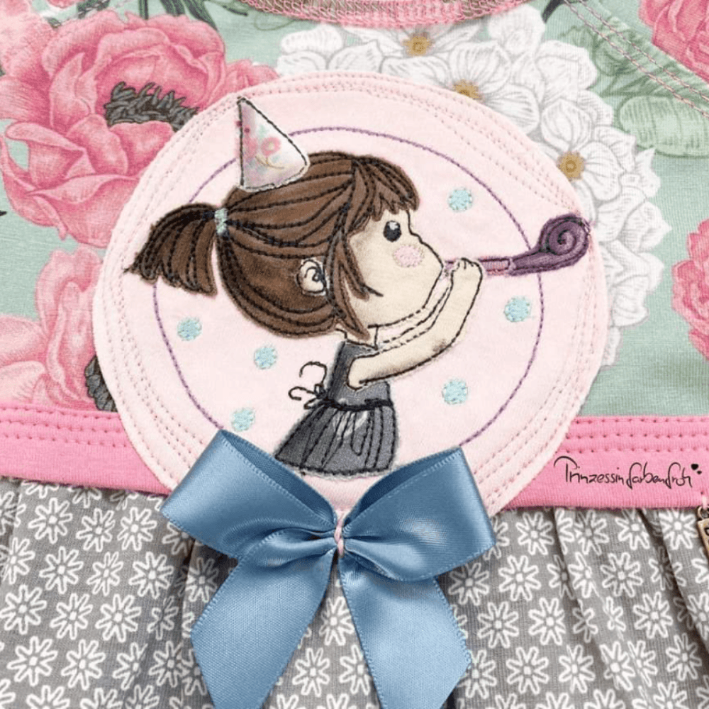 Stickdatei - Partygirl Button - Sewando