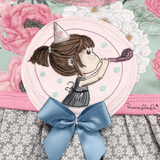 Stickdatei - Partygirl Button - Sewando