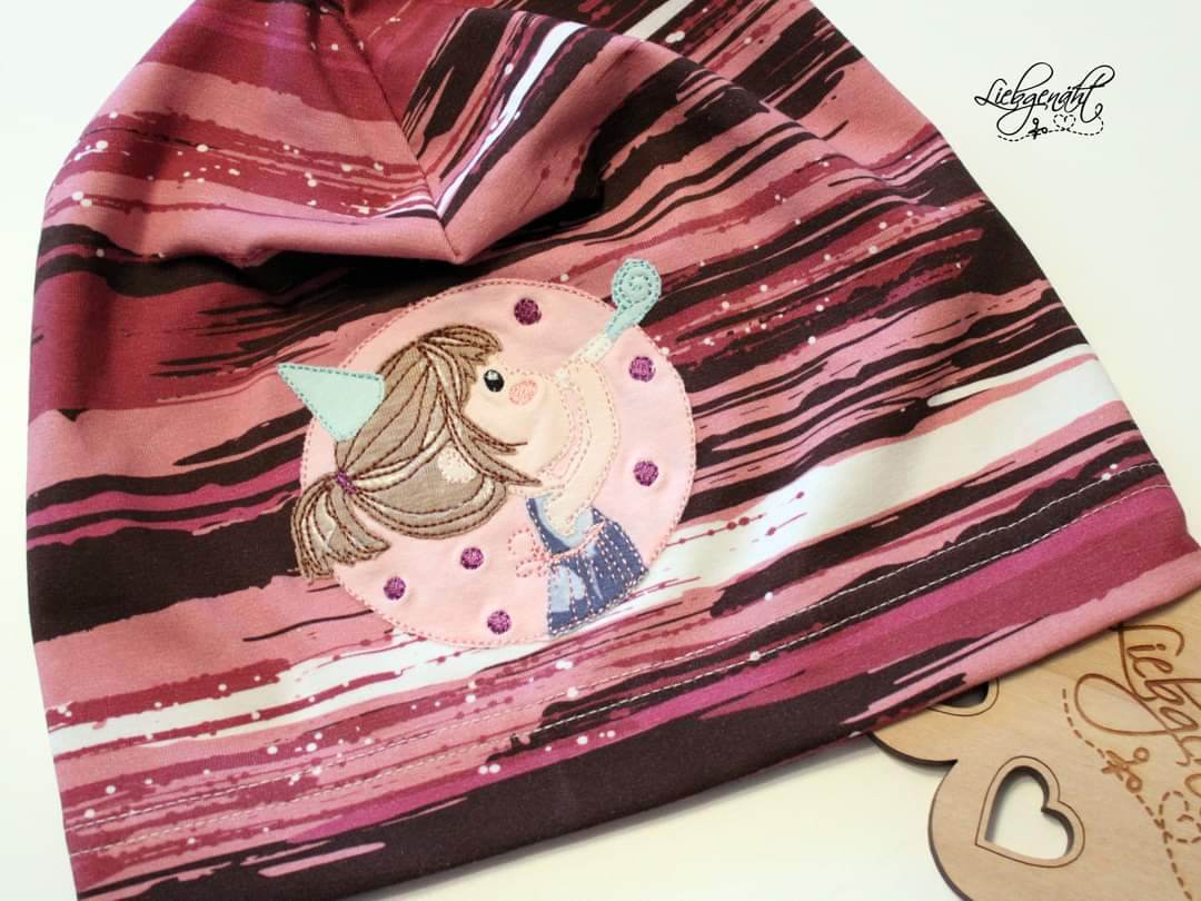 Stickdatei - Partygirl Button - Sewando
