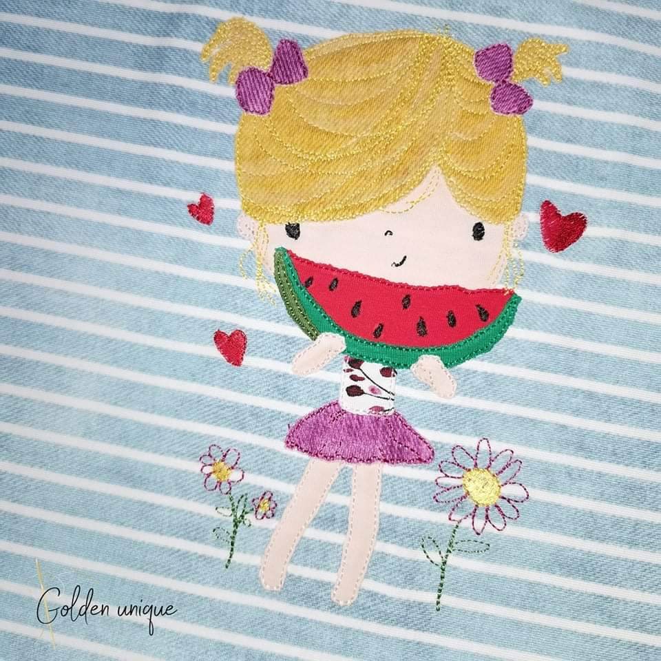 Stickdatei - Melonenmädchen - Sewando