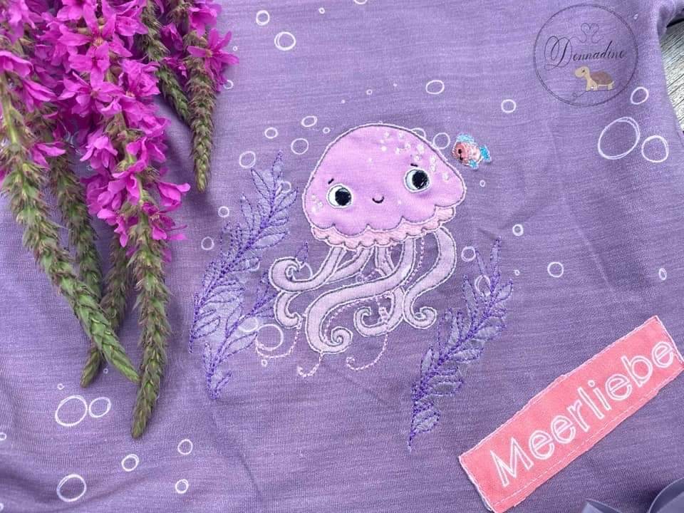 Stickdatei - Qualle Aurelia - Sewando