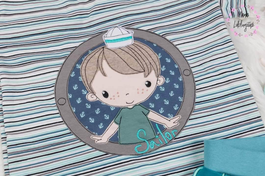 Stickdatei - Sailorboy Button - Sewando