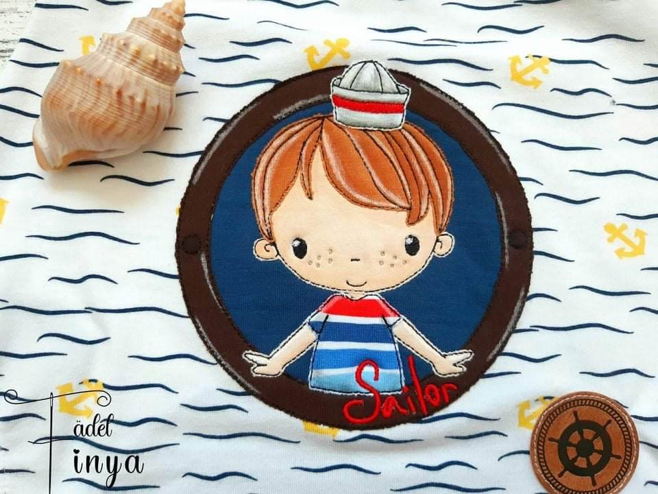 Stickdatei - Sailorboy Button - Sewando