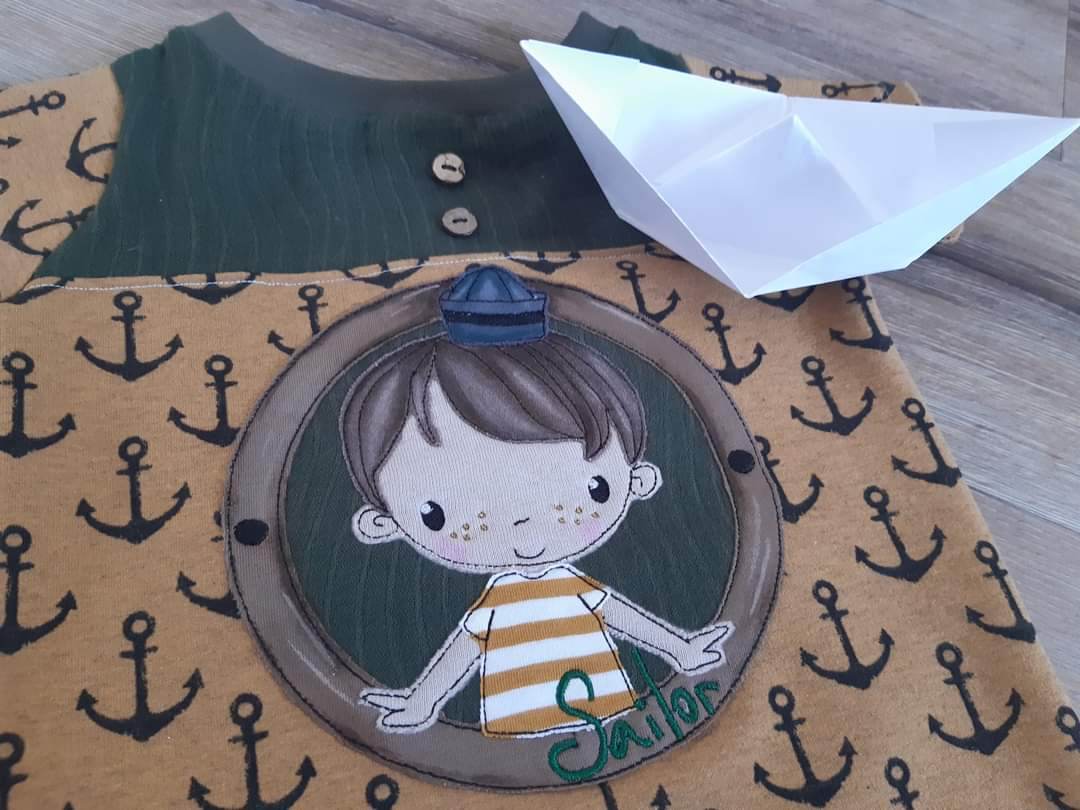 Stickdatei - Sailorboy Button - Sewando