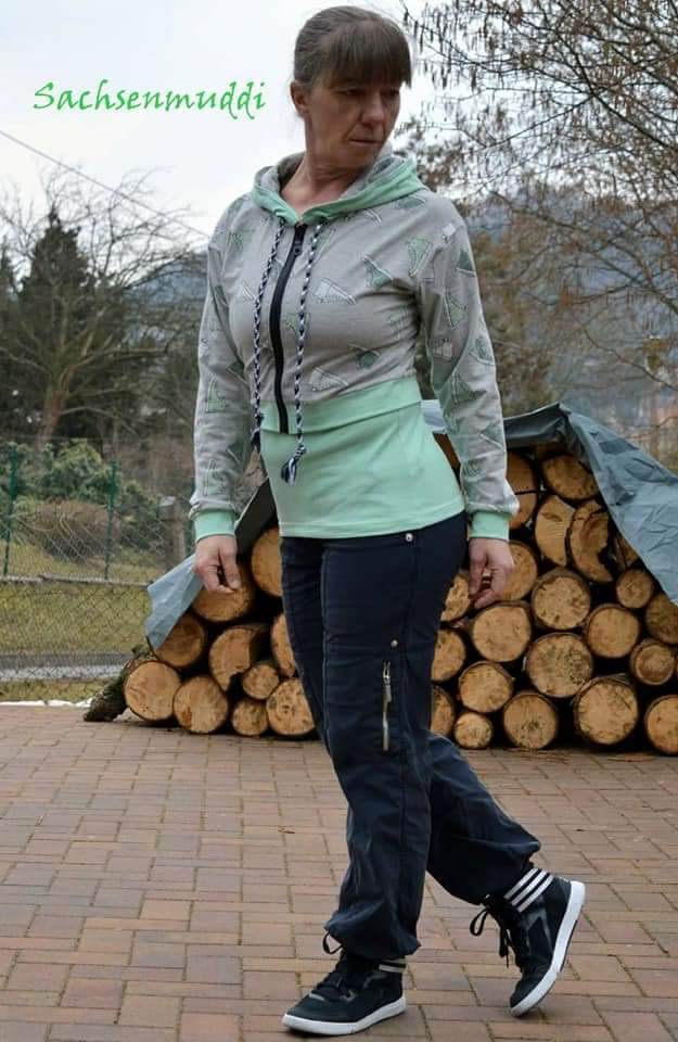 Kurzpulli /Kurzjacke Jaana Gr.32-48 Schnittmuster - Sewando