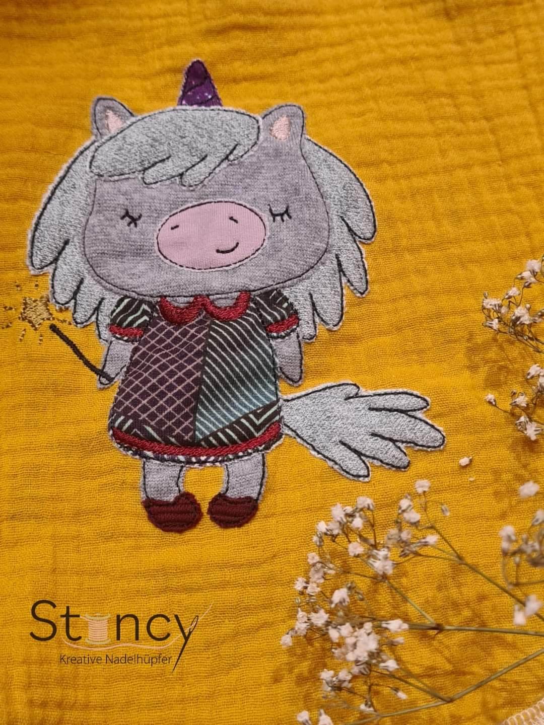 Stickdatei - Cute Unicorn - Sewando