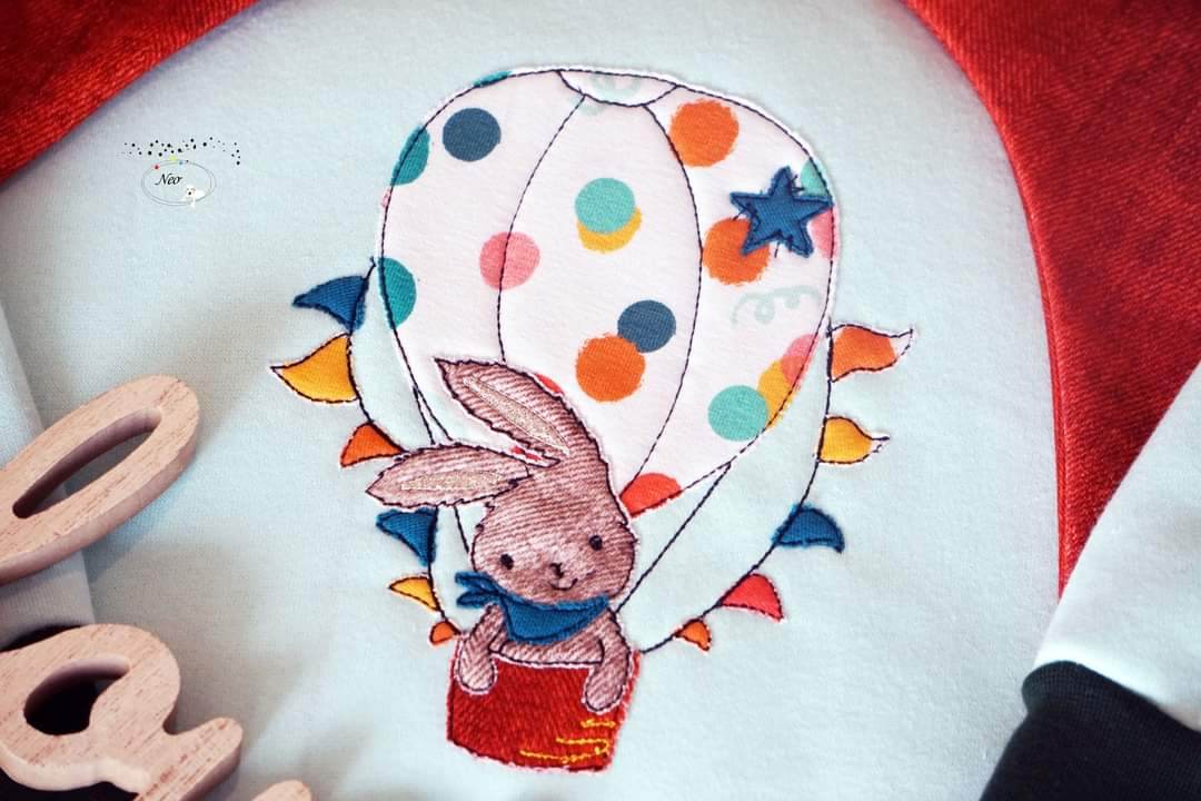 Stickdatei - Heißluftballon Max - Sewando