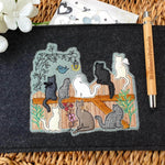 Katzen Stick Applikation ab 13x15 in 5 verschiedenen Größen - Sewando