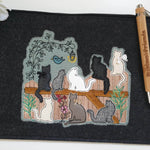 Katzen Stick Applikation ab 13x15 in 5 verschiedenen Größen - Sewando