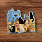 Katzen Stick Applikation ab 13x15 in 5 verschiedenen Größen - Sewando