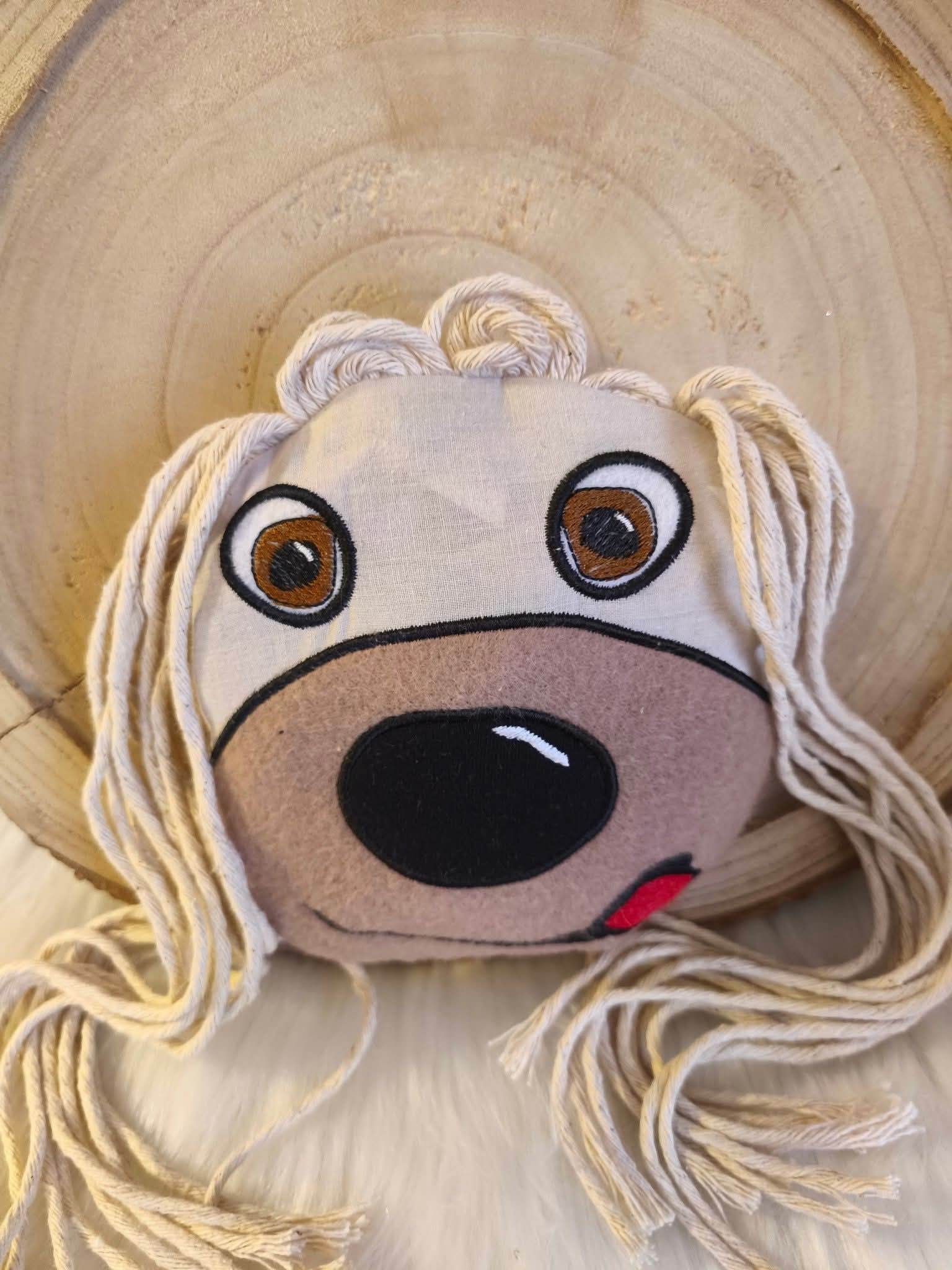 Kissen Teddy Kopf Bob ITH Stickdatei ab 10x10 in 7 Größen - Sewando