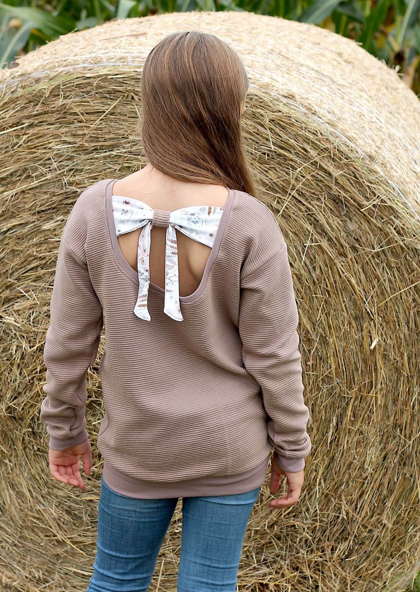 E-Book Schleifenpulli Gr. 104 - 140 Schnittmuster - Sewando