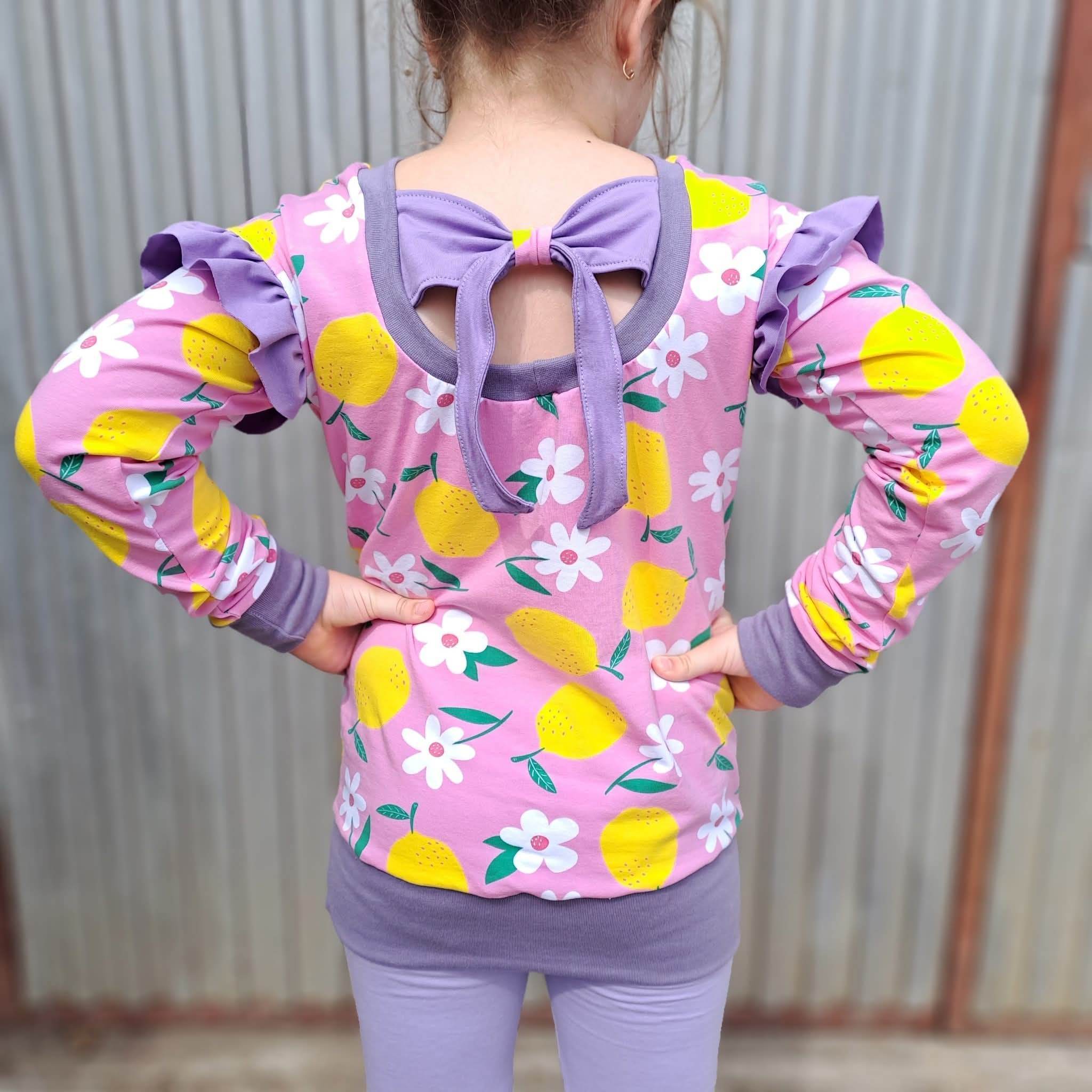 E-Book Schleifenpulli Gr. 104 - 140 Schnittmuster - Sewando