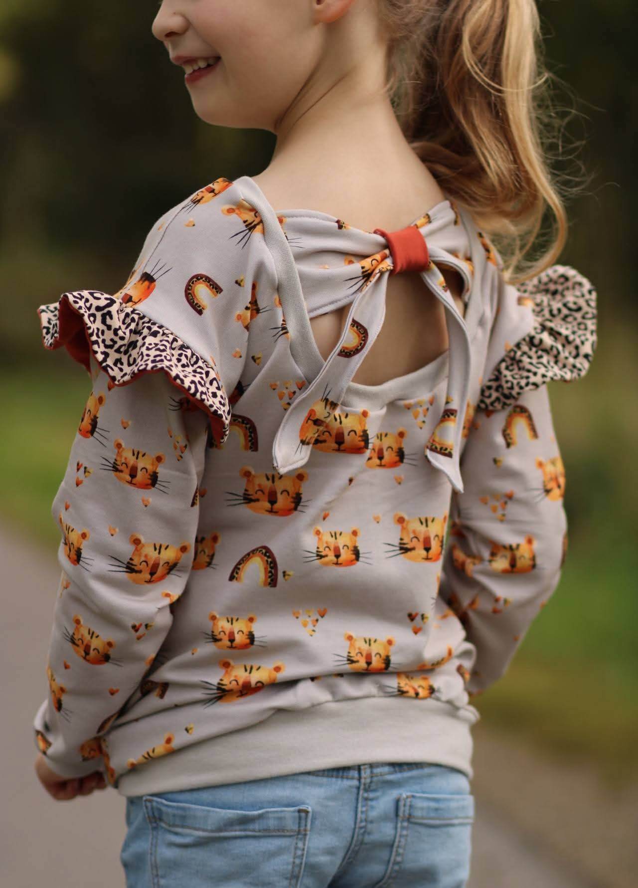 E-Book Schleifenpulli Gr. 104 - 140 Schnittmuster - Sewando