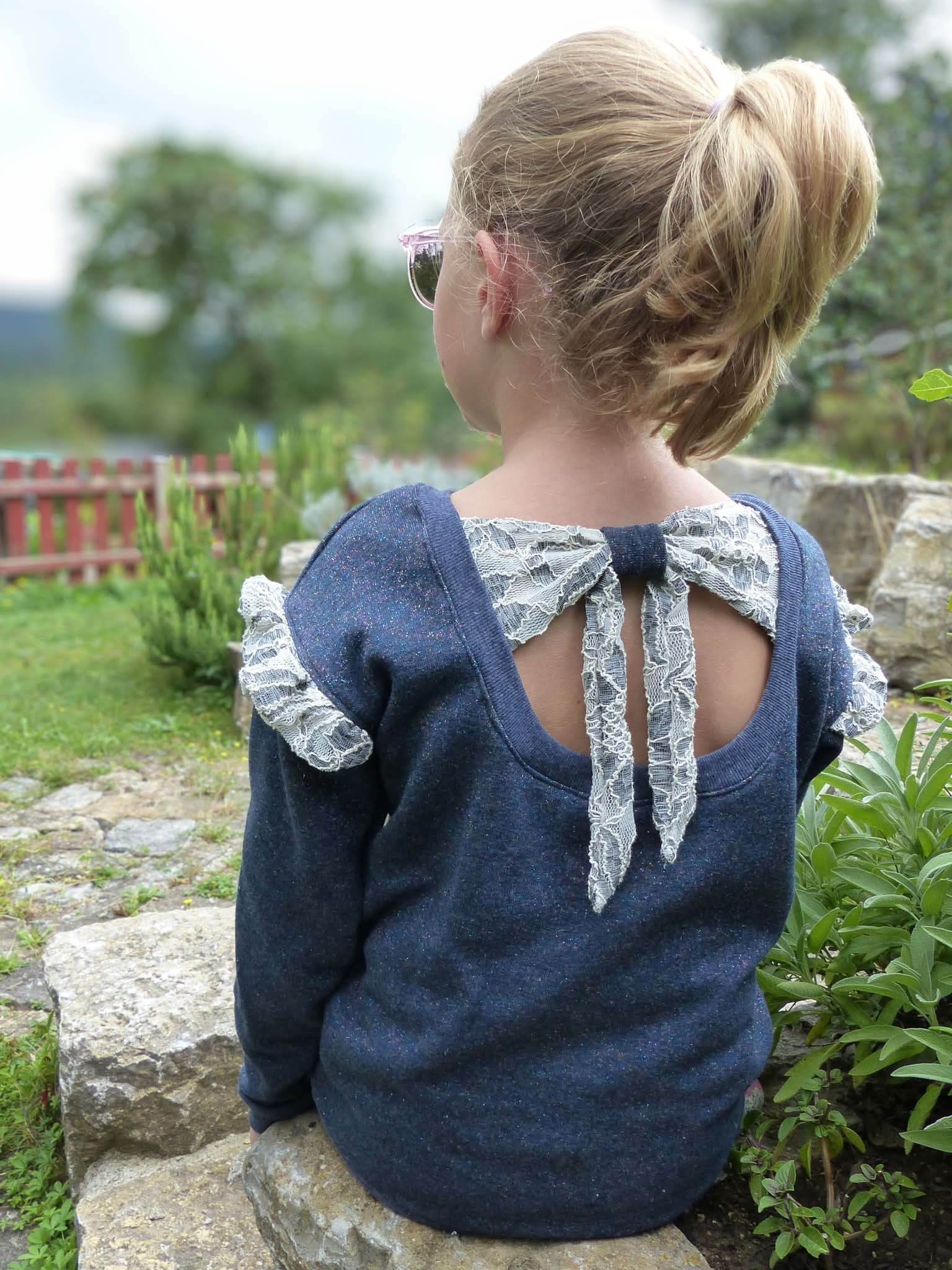 E-Book Schleifenpulli Gr. 104 - 140 Schnittmuster - Sewando