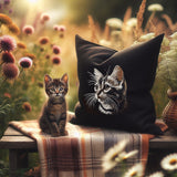 Stickdatei Katze Bengalen "Maxie " in Naturfarben - realistisch - FÜR DUNKLE STOFFE