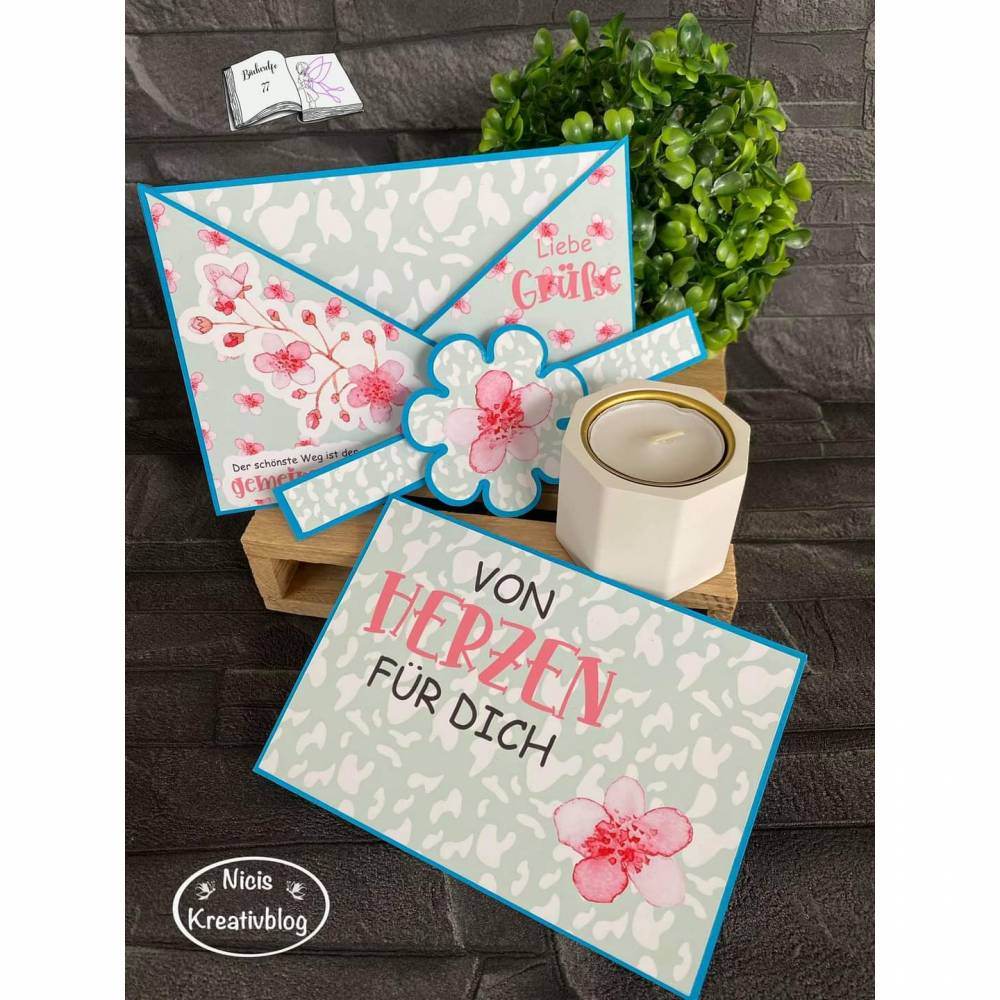 Digiset Kirschblüte Plotten, Sublimation, Drucken - Sewando