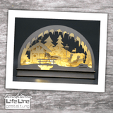 Lasercut-Datei SCHWIBBOGEN SCHLITTENFAHRT svg - Sewando