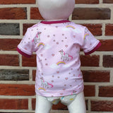 Schnittmuster Fin – Babyshirt mit Knopfleiste aus Jersey Gr. 44-98 - Sewando