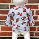 Schnittmuster Fin – Babyshirt mit Knopfleiste aus Jersey Gr. 44-98 - Sewando