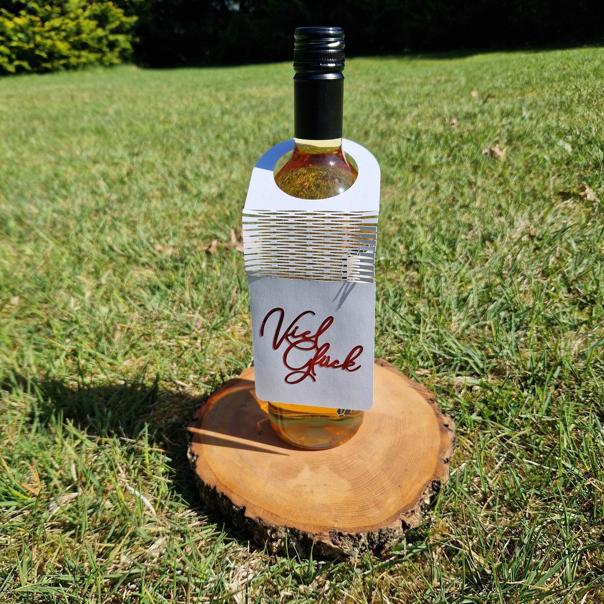 *Flaschenanhänger* Laser- und Plotterdatei - Sewando