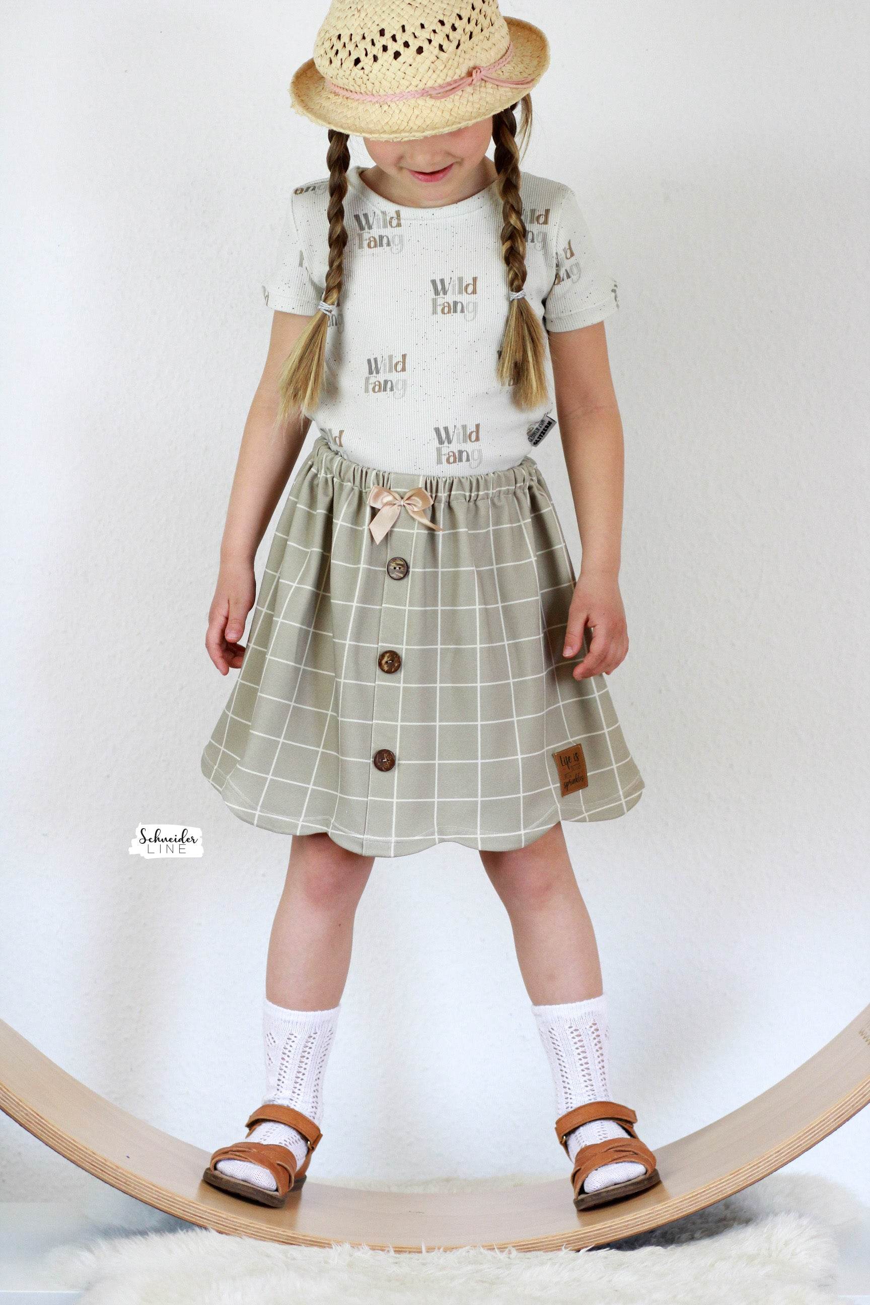 Schnittmuster Curved Skirt - Rock BEAMER Version - Gr. 86 - 164 - Sewando