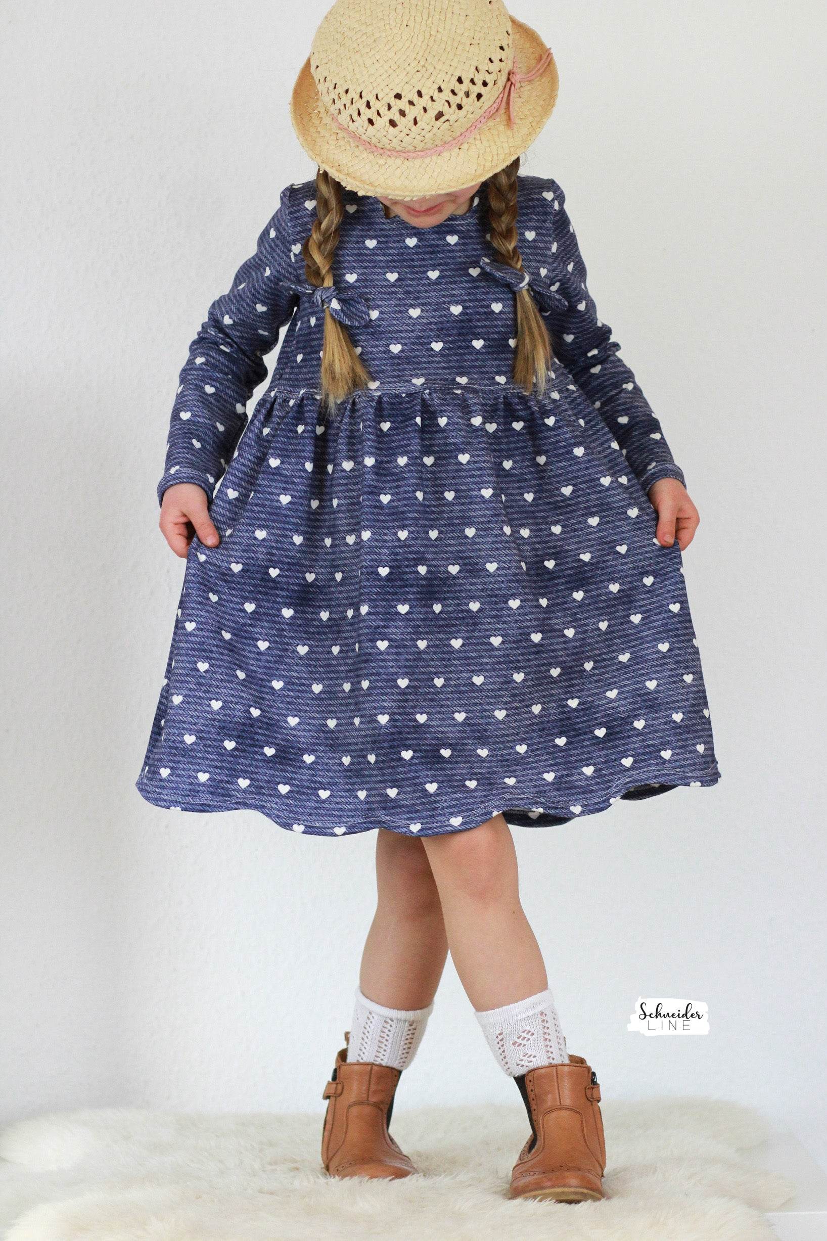 Schnittmuster Curved Dress - Kleid BEAMER Version - Gr. 86 - 164 - Sewando
