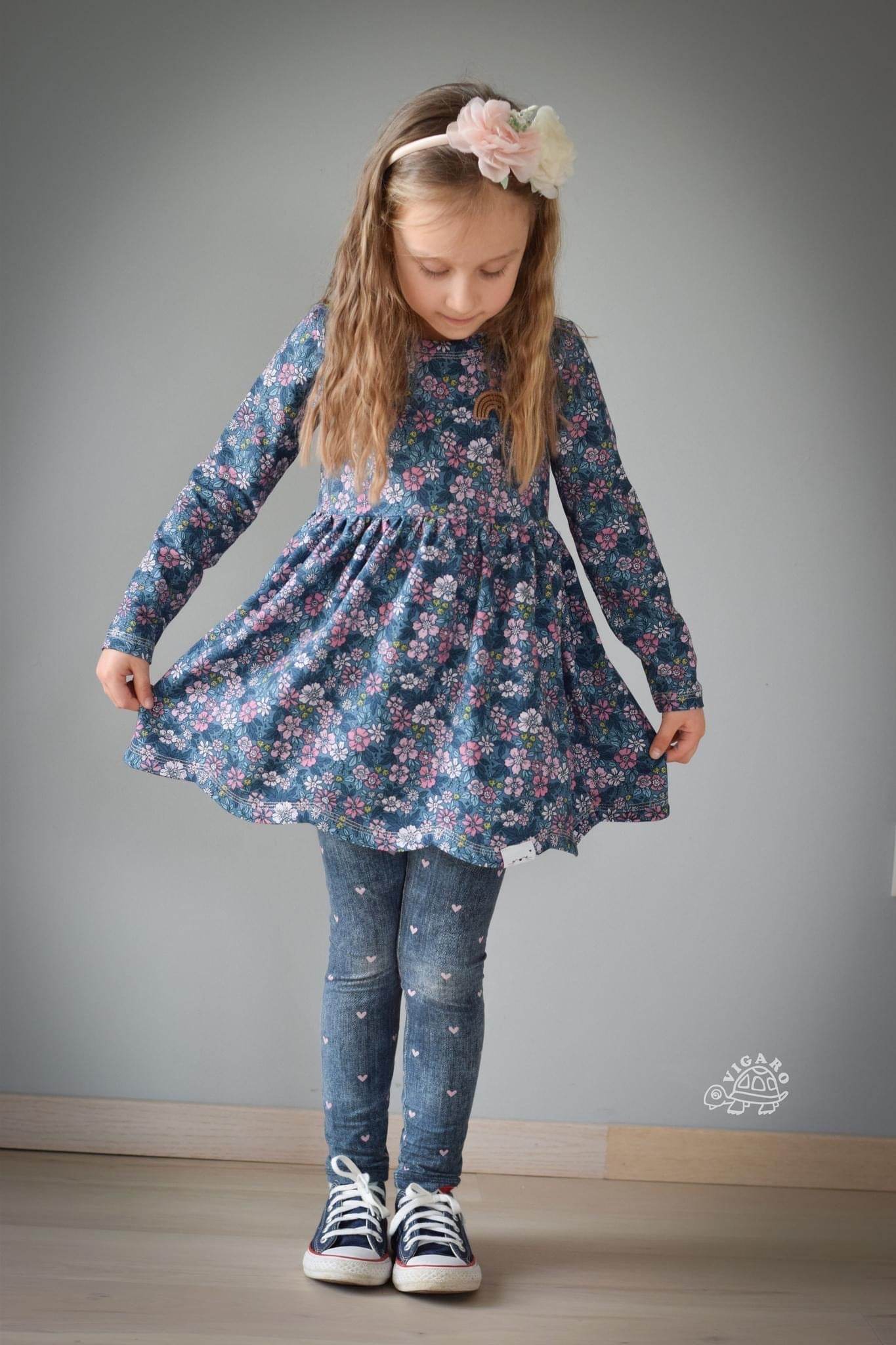 Schnittmuster Curved Dress - Kleid BEAMER Version - Gr. 86 - 164 - Sewando