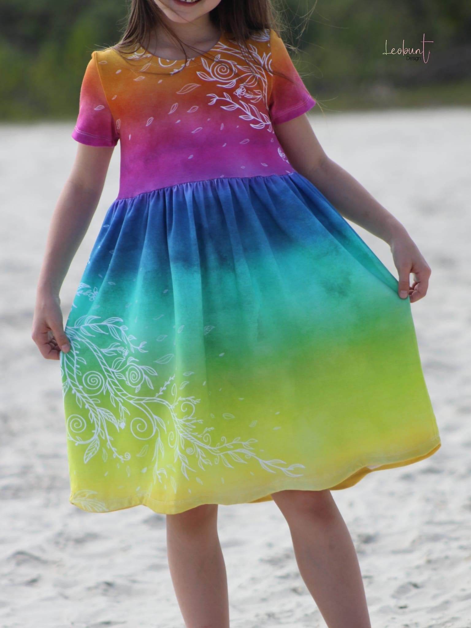 Schnittmuster Curved Dress - Kleid BEAMER Version - Gr. 86 - 164 - Sewando
