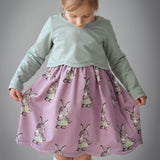 Schnittmuster Curved Dress - Kleid BEAMER Version - Gr. 86 - 164 - Sewando