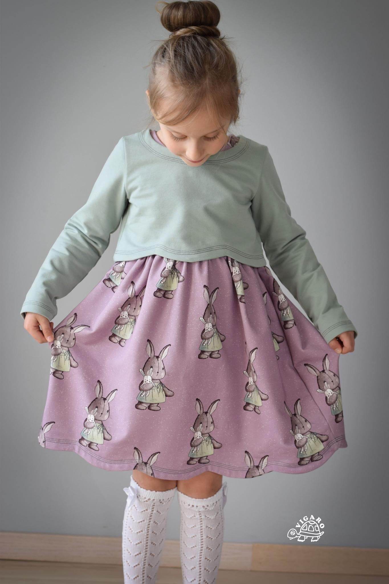 Schnittmuster Curved Dress - Kleid BEAMER Version - Gr. 86 - 164 - Sewando