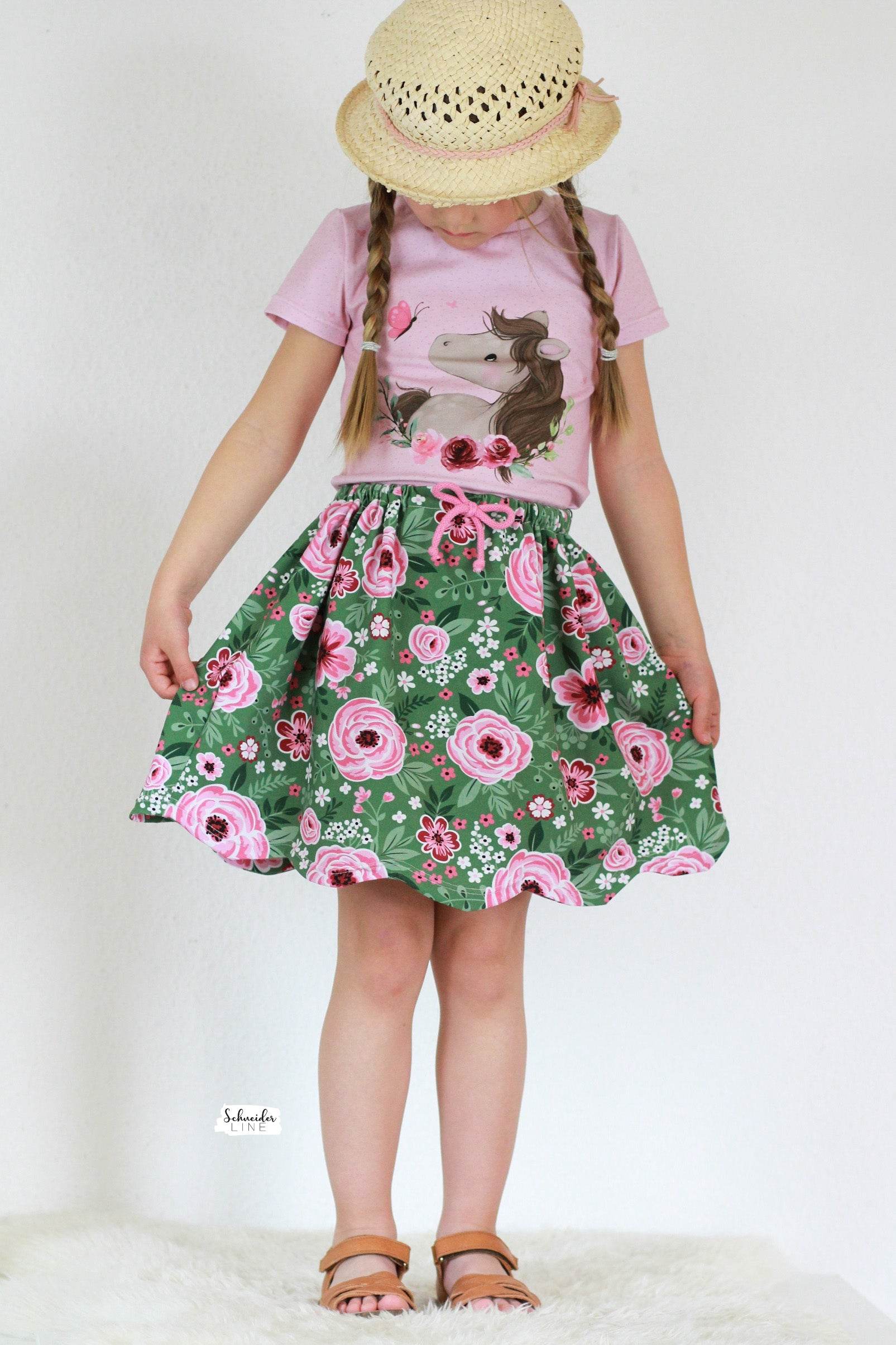 Schnittmuster Curved Skirt - Rock BEAMER Version - Gr. 86 - 164 - Sewando