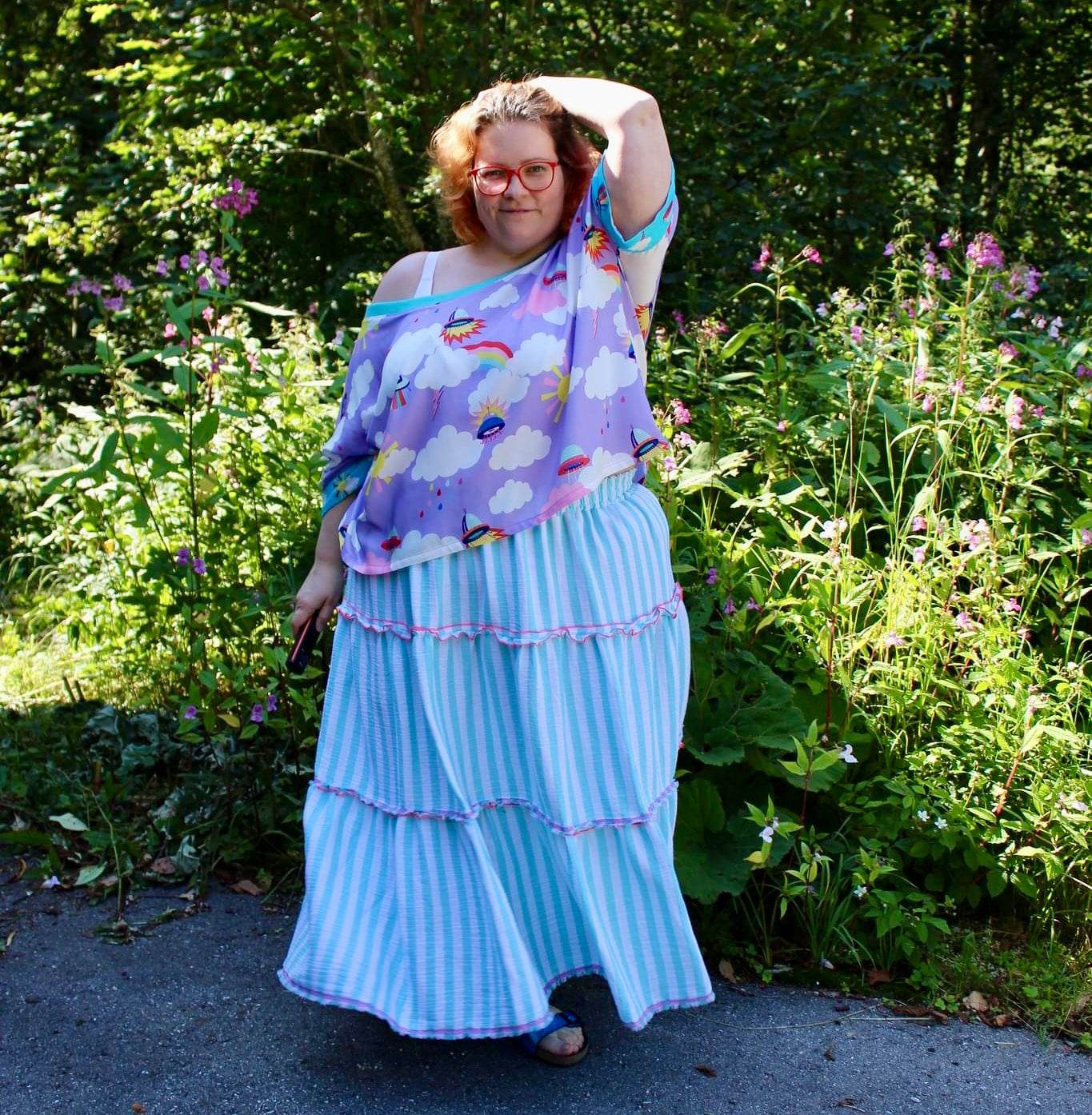 Schnittmuster Stufenrock ESCADARIA (32-58) : - Sewando