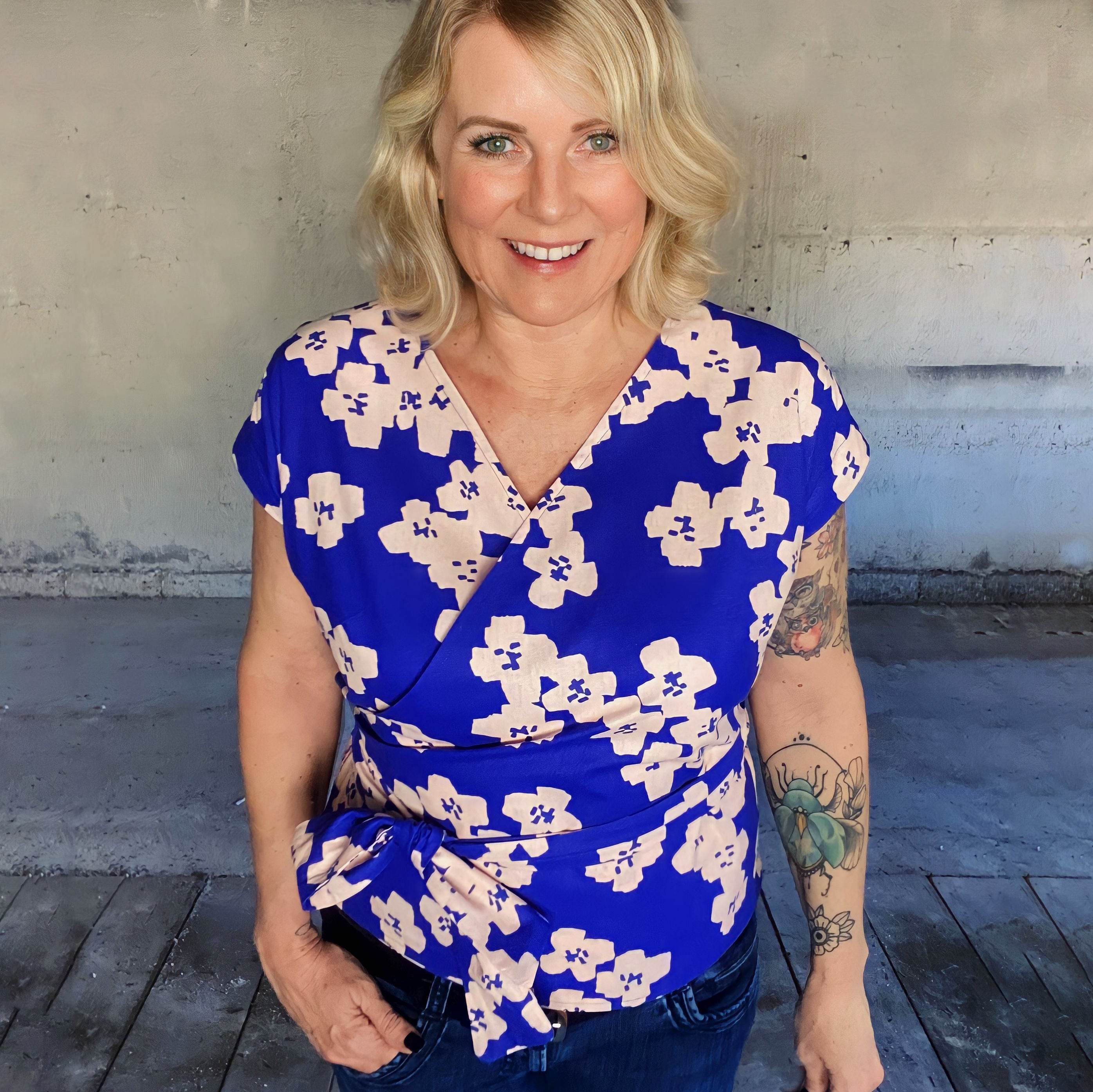 Schnittmuster Wickelbluse OLIVIA (34-56) : - Sewando