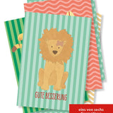 Löwe „Gute Besserung“ – Digitales Karten-Design - Sewando