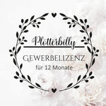 Gewerbelizenz 12 Monate für alle Plotterdateien von Plotterbilly - Sewando