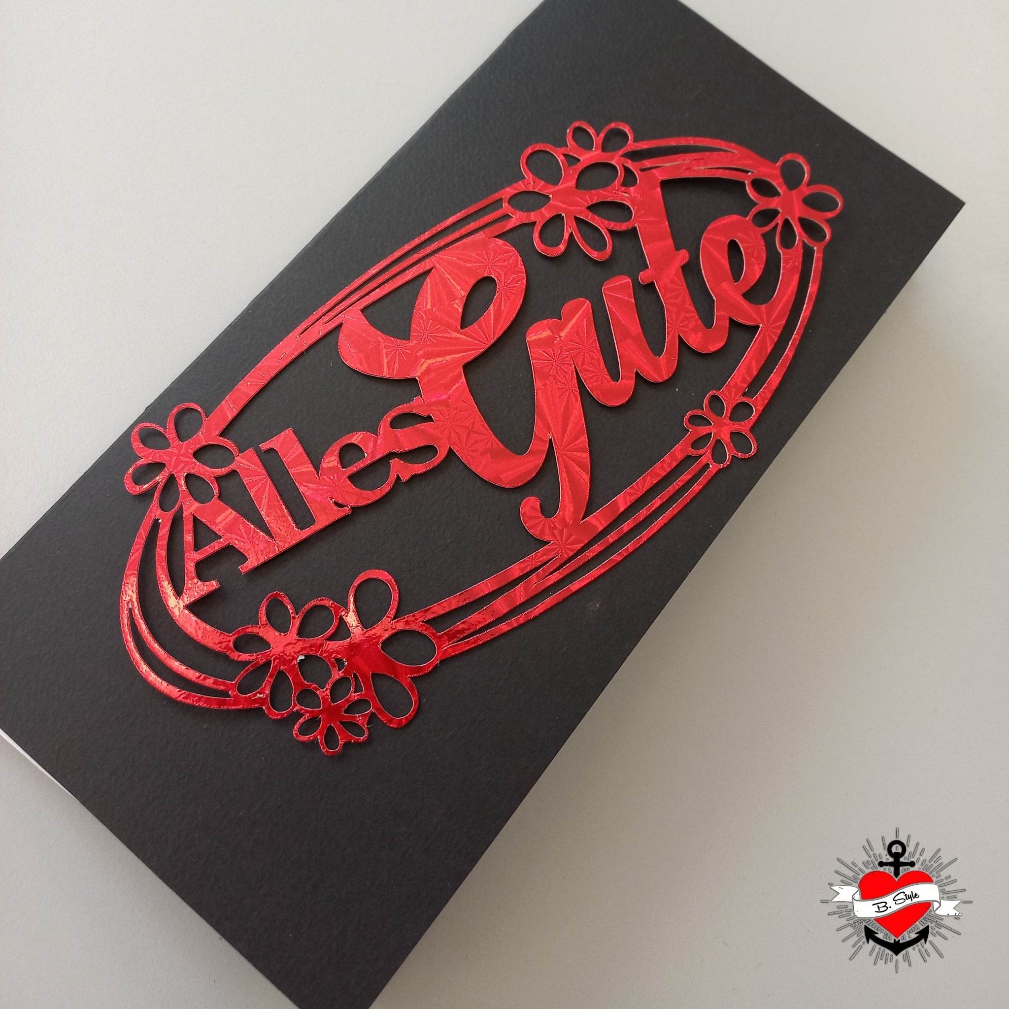 *Glückwünsche* Laser- und Plotterdatei - Sewando