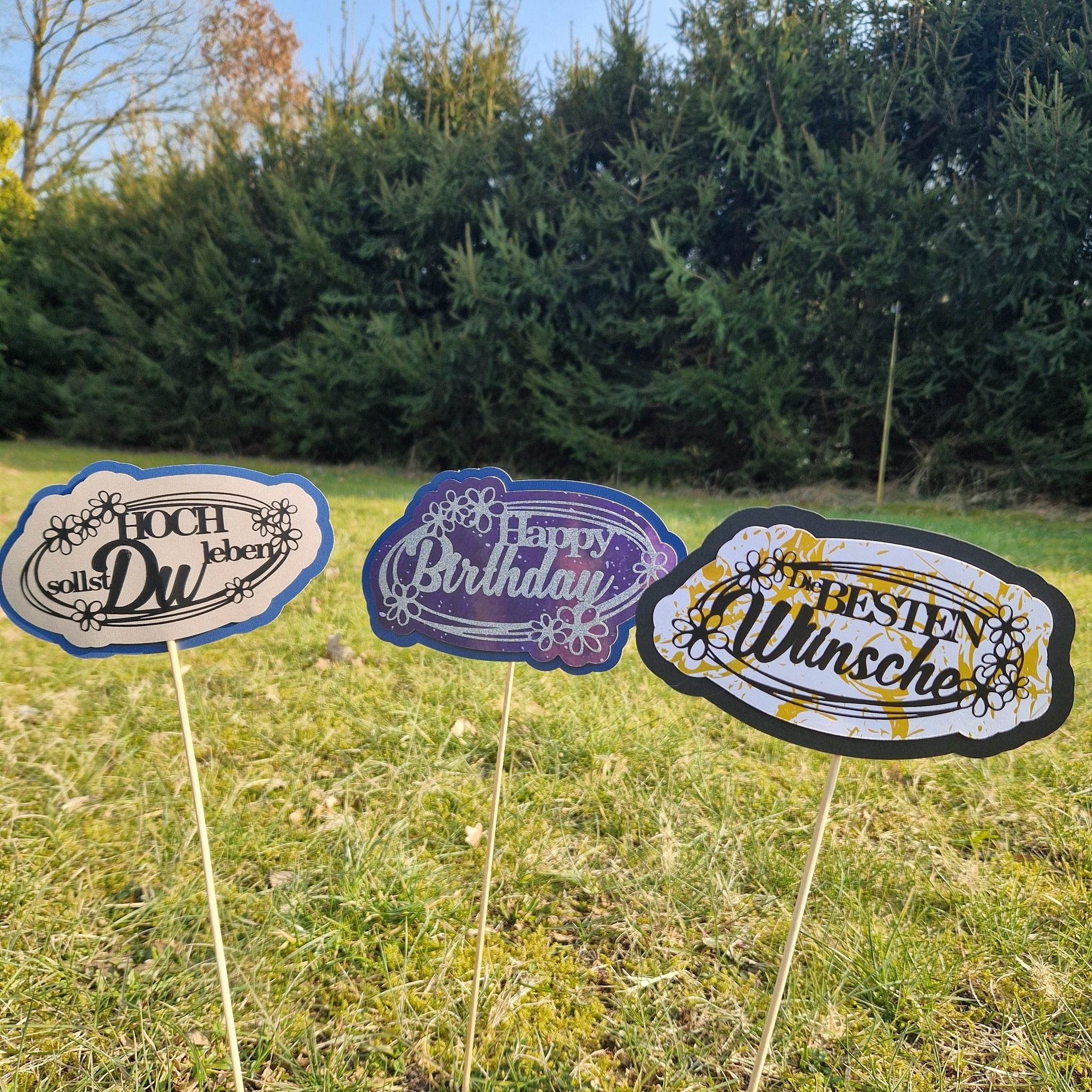 *Glückwünsche* Laser- und Plotterdatei - Sewando