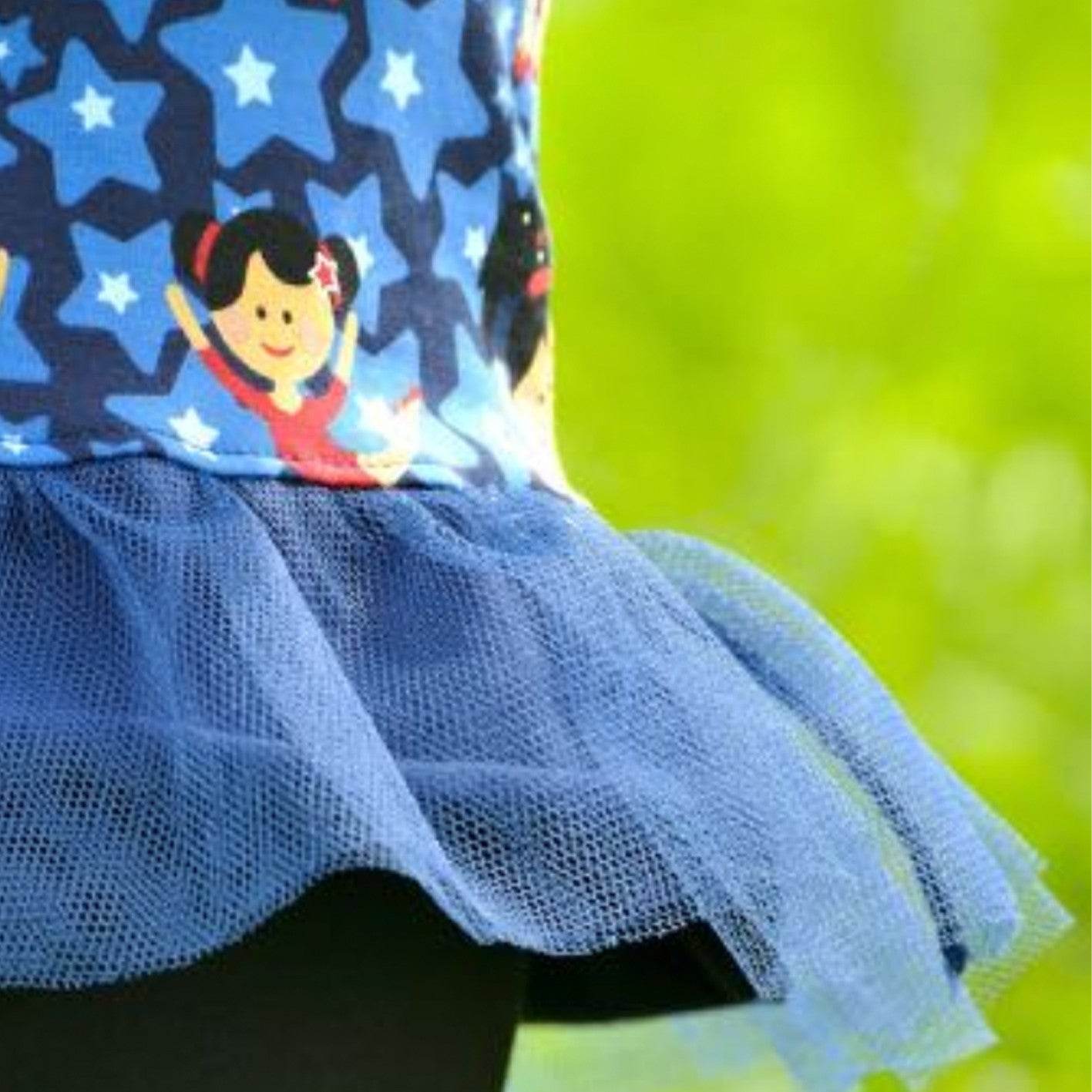 Schnittmuster Volantshirt Malili Beamerversion Gr. 74 bis 152 - Sewando