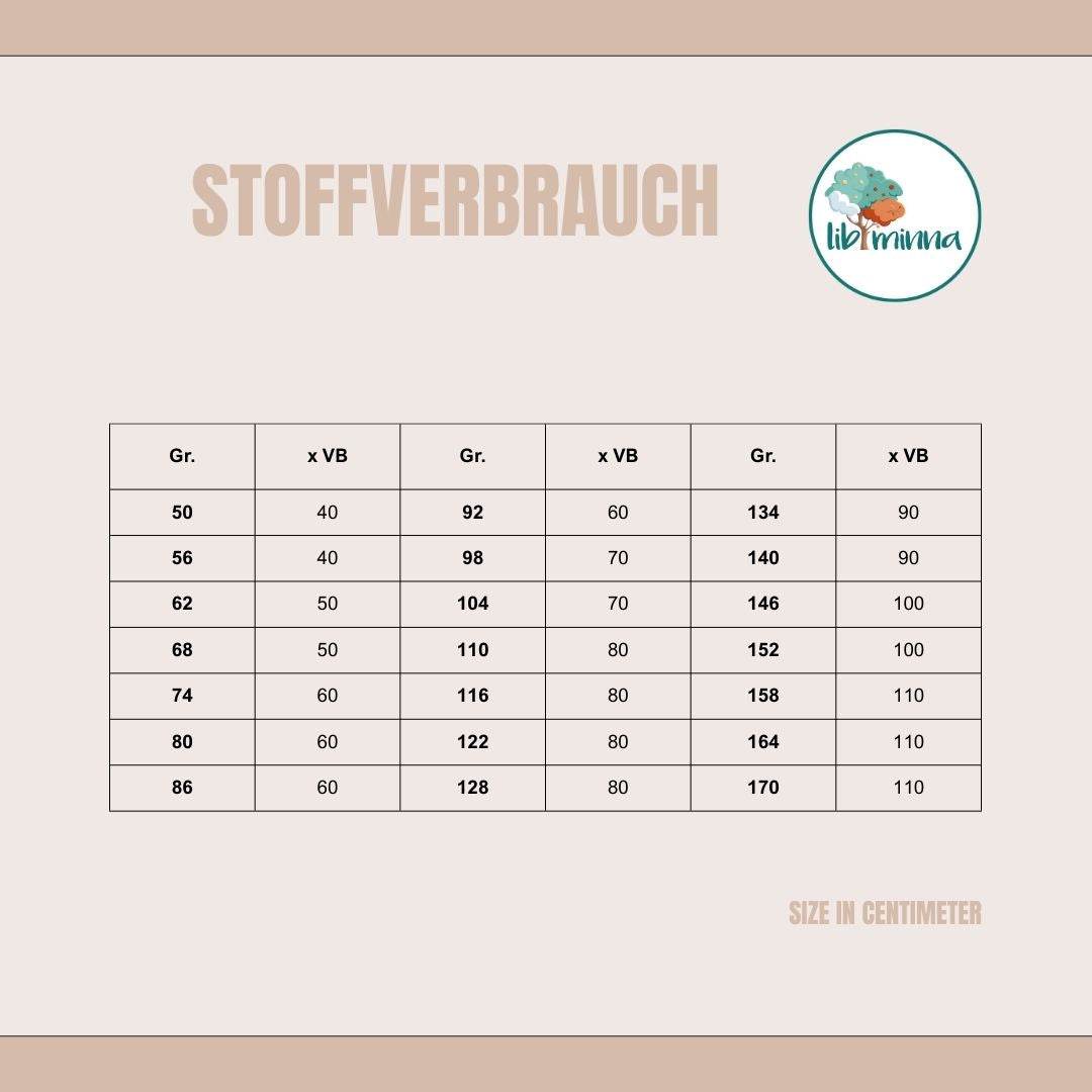 Leggings Lilian Schnittmuster 50-170 - Sewando