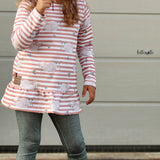 Schnittmuster Volantshirt Malili Beamerversion Gr. 74 bis 152 - Sewando