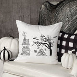 Digitale Plotterdatei - "Halloween Town" | Gruselige Häuser