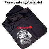 Stickdatei Dackel "Leni" - realistisch - FÜR DUNKLE STOFFE