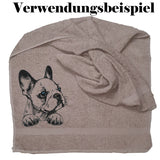 Stickdatei Französische Bulldogge Welpe " Luna " - realistisch - FÜR HELLE STOFFE