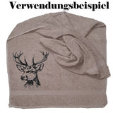 Stickdatei Hirsch "Ben" - realistisch - FÜR HELLE STOFFE