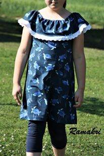 Happy Waves - Gr 74-164 - T-Shirt + Tunika + Maxikleid Schnittmuster - Sewando
