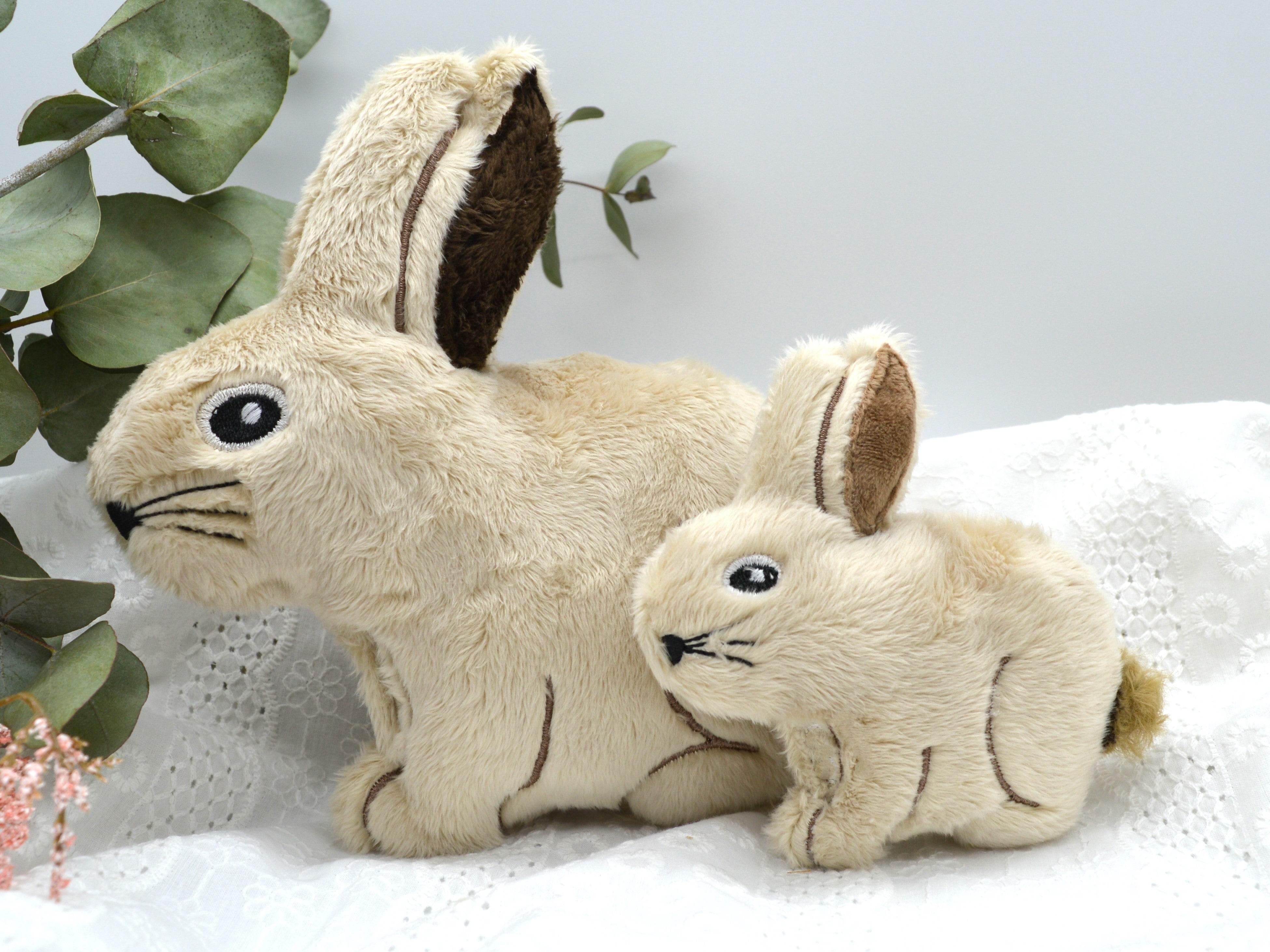 Stickdatei Hase ITH Kuscheltier in mehreren Größen - Sewando