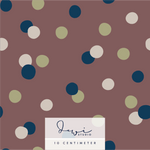 Nahtloses Muster | Stoffmuster Little Dinosaur | Dots Pflaume | 25x25cm - Sewando