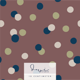 Nahtloses Muster | Stoffmuster Little Dinosaur | Dots Pflaume | 25x25cm - Sewando