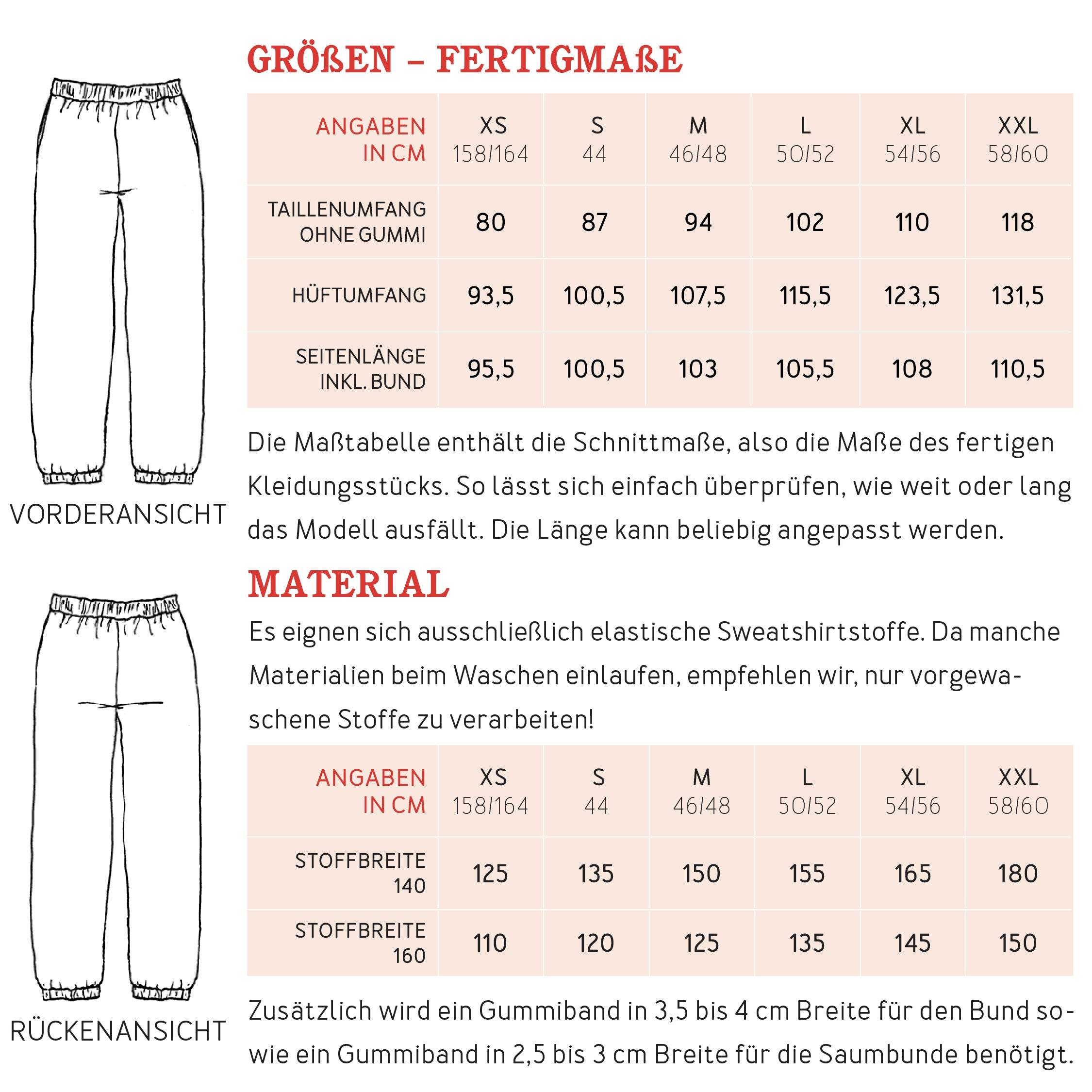 Jogginghose HERR JOJO | Schnittmuster Gr. XS-XXL - Sewando